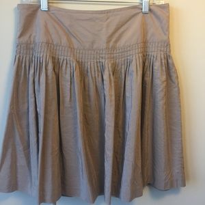 Gap dark khaki pleated skirt